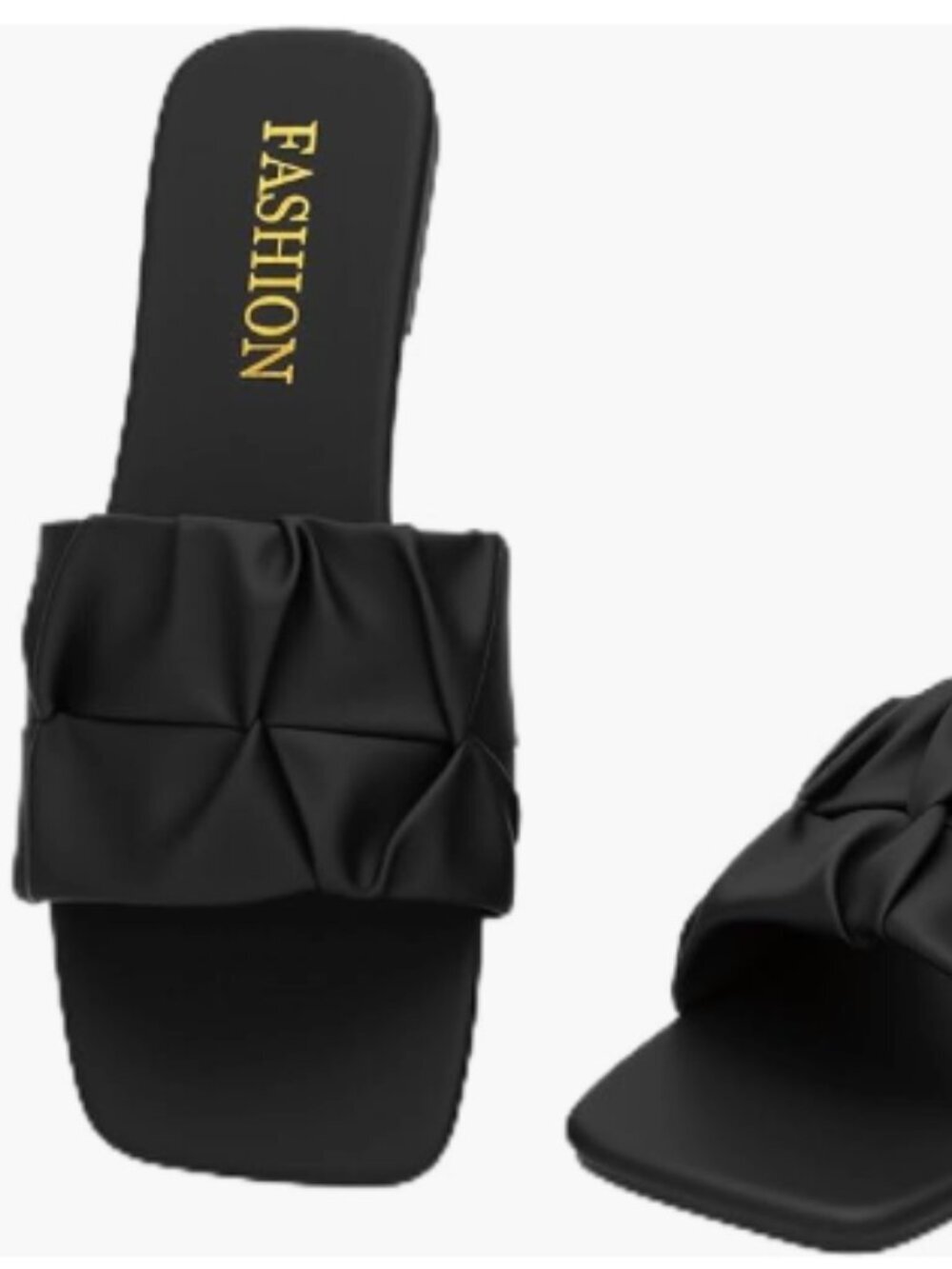 New Women's Fashion Sandals Black Size 10 - Picture 1 of 4